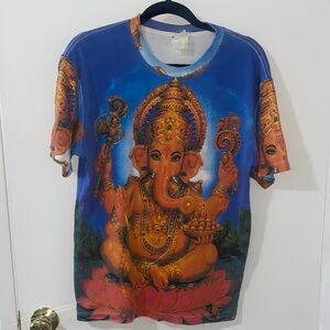 Ice Blue *Vintage* Ganesh Meditation Graphic Tee